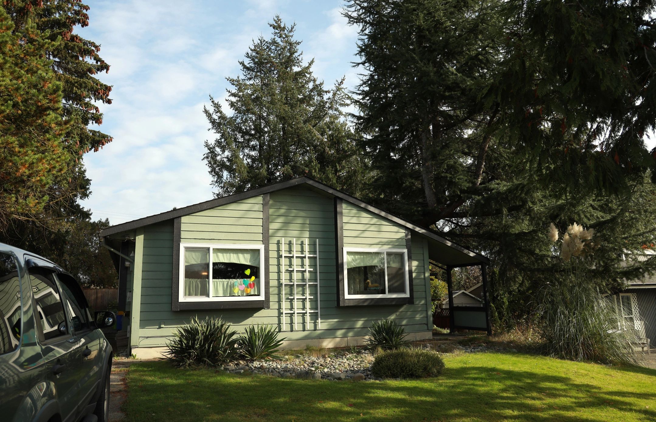 Well-kept residential property with maintained front lawn